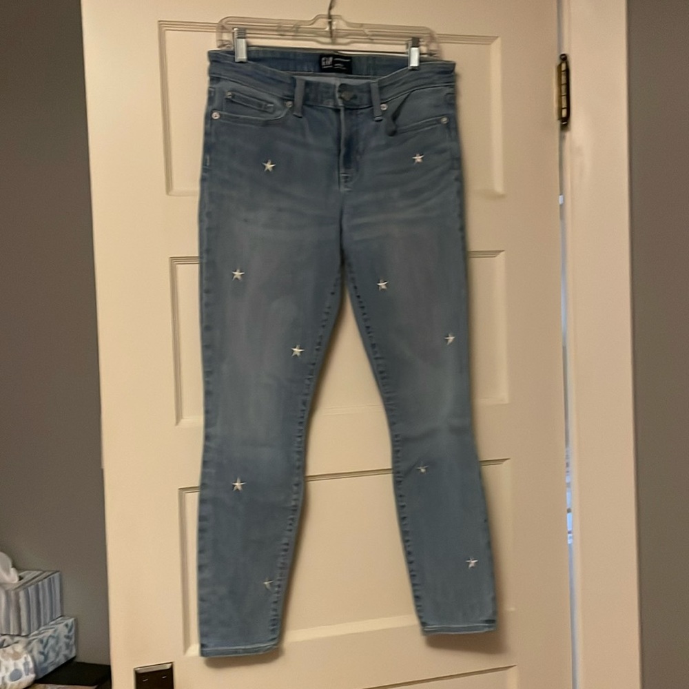 Gap denim  jeans with embroidered stars